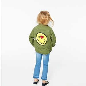 Zara girl military jacket 7